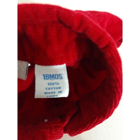 Vintage Boys shirt Greendog Red Button Up 18 Months shirt Girls Corduroy - Picture 5 of 5